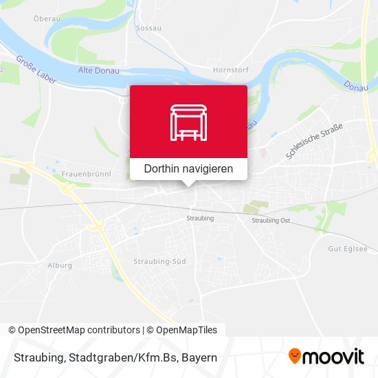 Straubing, Stadtgraben/Kfm.Bs Karte