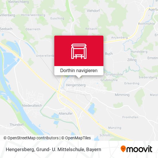 Hengersberg, Grund- U. Mittelschule Karte