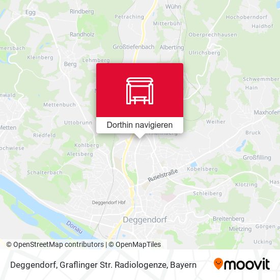 Deggendorf, Graflinger Str. Radiologenze Karte