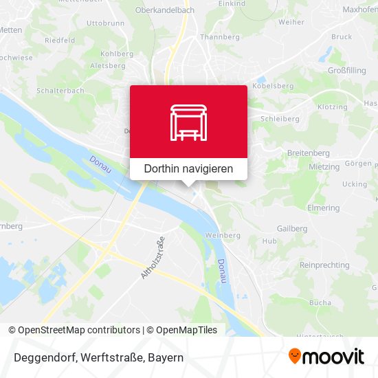 Deggendorf, Werftstraße Karte