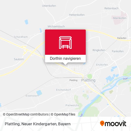 Plattling, Neuer Kindergarten Karte