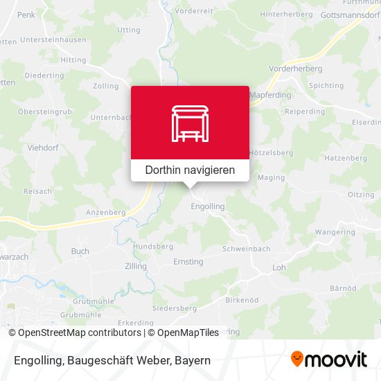 Engolling, Baugeschäft Weber Karte