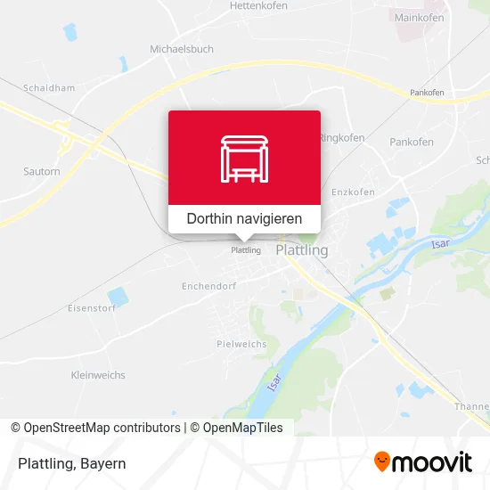 Plattling Karte