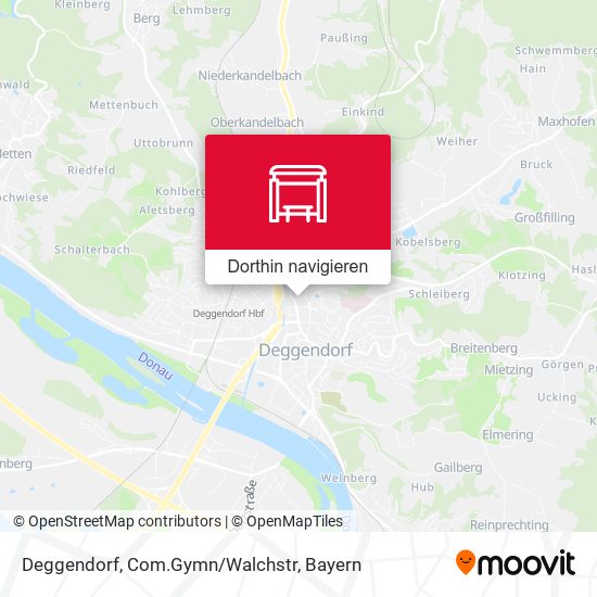 Deggendorf, Com.Gymn/Walchstr Karte