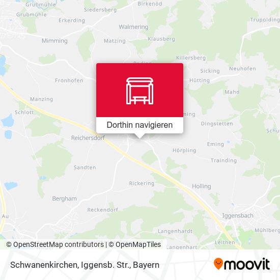 Schwanenkirchen, Iggensb. Str. Karte