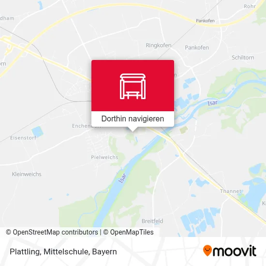 Plattling, Mittelschule Karte