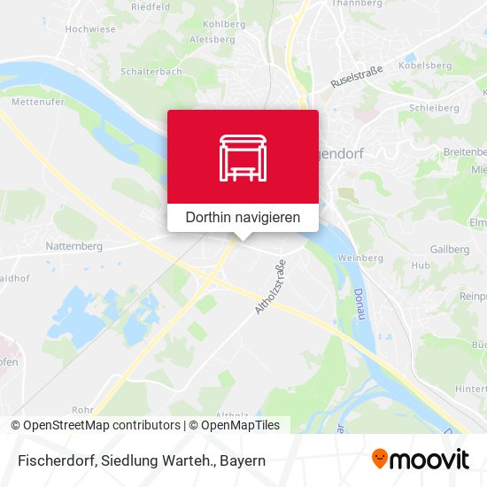 Fischerdorf, Siedlung Warteh. Karte
