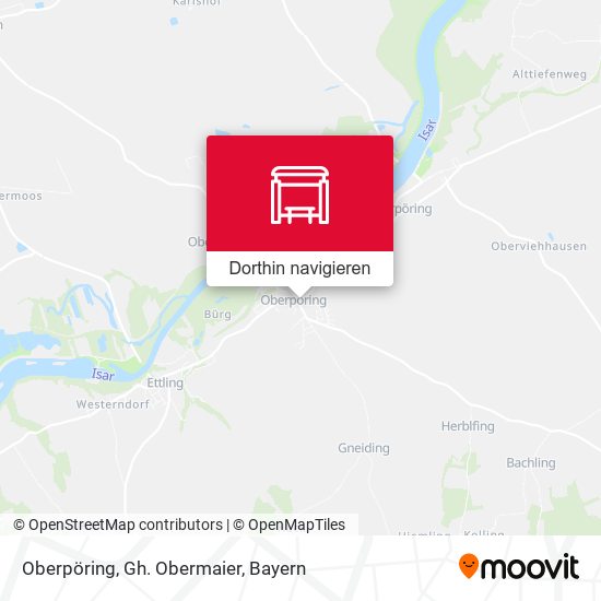 Oberpöring, Gh. Obermaier Karte