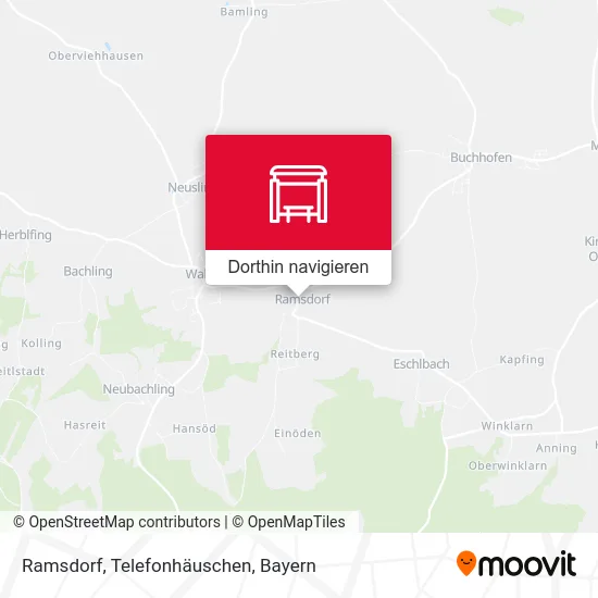 Ramsdorf, Telefonhäuschen Karte