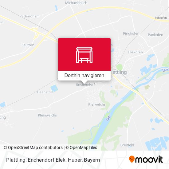 Plattling, Enchendorf Elek. Huber Karte