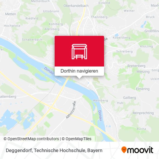 Deggendorf, Technische Hochschule Karte