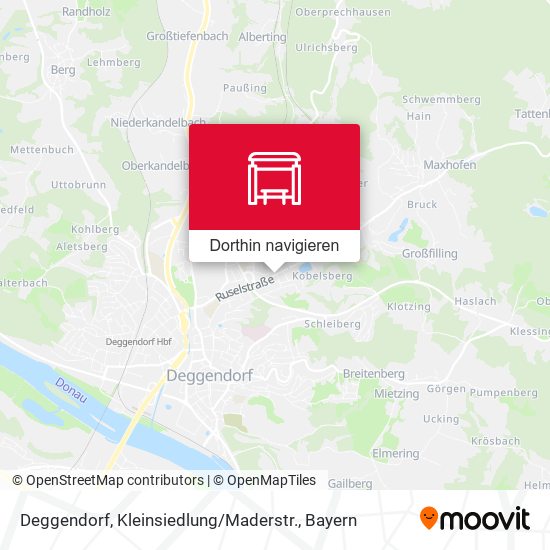Deggendorf, Kleinsiedlung / Maderstr. Karte