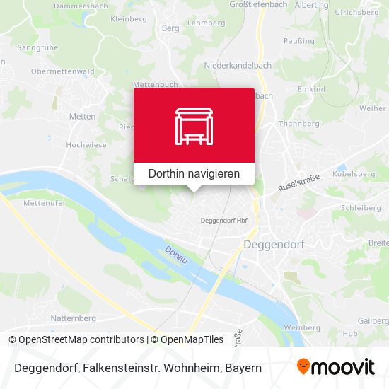 Deggendorf, Falkensteinstr. Wohnheim Karte