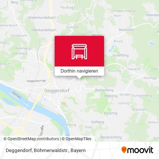 Deggendorf, Böhmerwaldstr. Karte