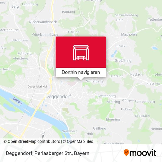 Deggendorf, Perlasberger Str. Karte
