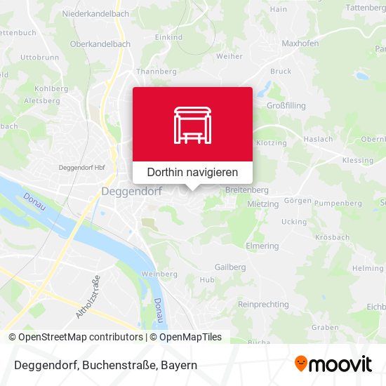 Deggendorf, Buchenstraße Karte