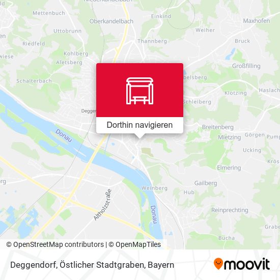 Deggendorf, Östlicher Stadtgraben Karte