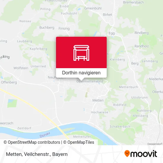 Metten, Veilchenstr. Karte