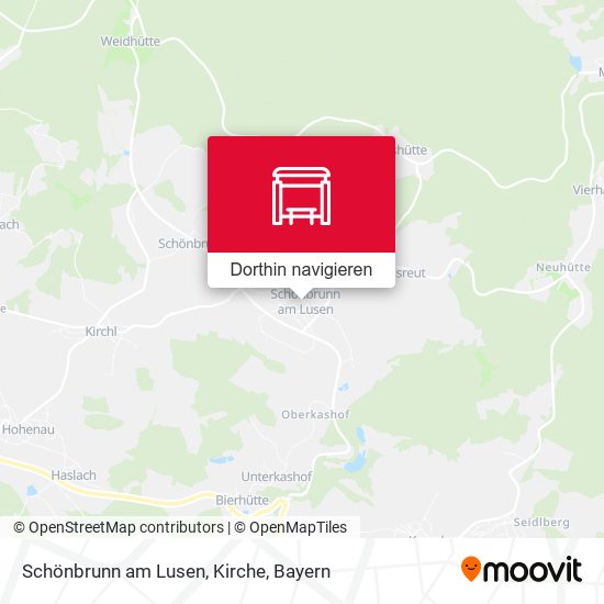 Schönbrunn am Lusen, Kirche Karte