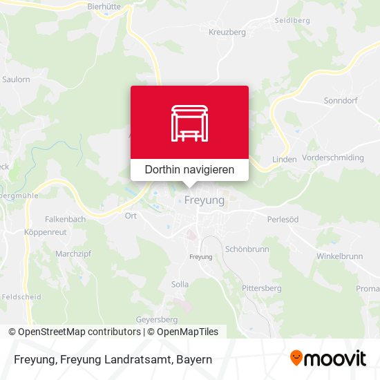 Freyung, Freyung Landratsamt Karte