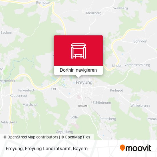 Freyung, Freyung Landratsamt Karte