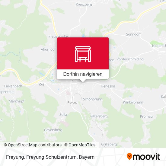 Freyung, Freyung Schulzentrum Karte