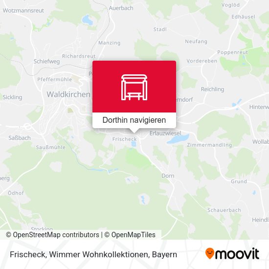Frischeck, Wimmer Wohnkollektionen Karte