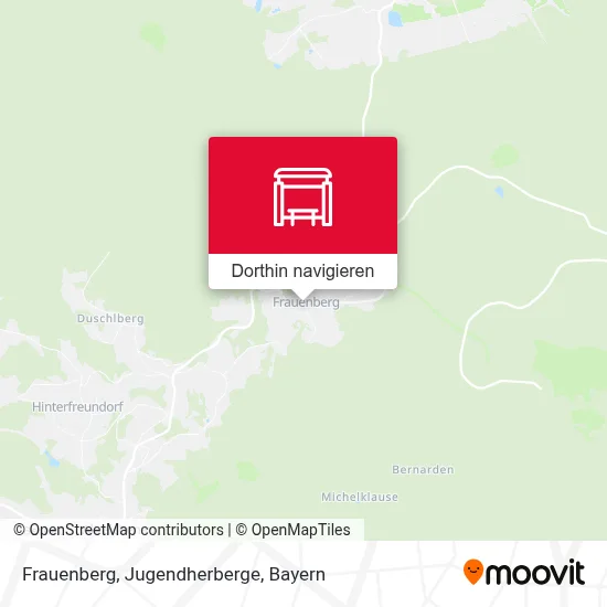 Frauenberg, Jugendherberge Karte
