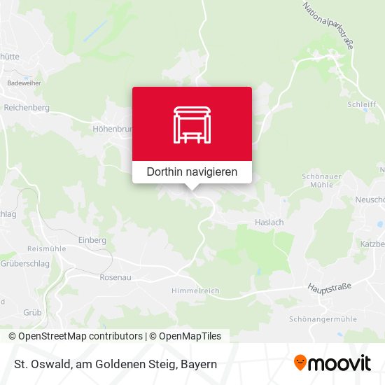 St. Oswald, am Goldenen Steig Karte