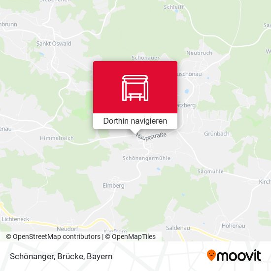 Schönanger, Brücke Karte