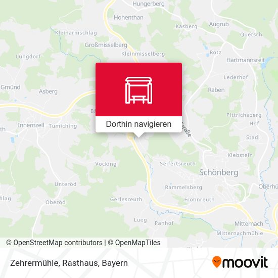 Zehrermühle, Rasthaus Karte