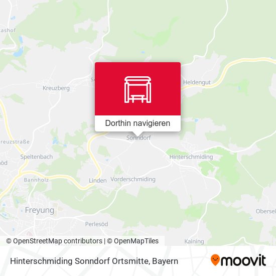 Hinterschmiding Sonndorf Ortsmitte Karte
