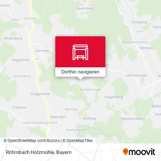 Röhrnbach Holzmühle Karte
