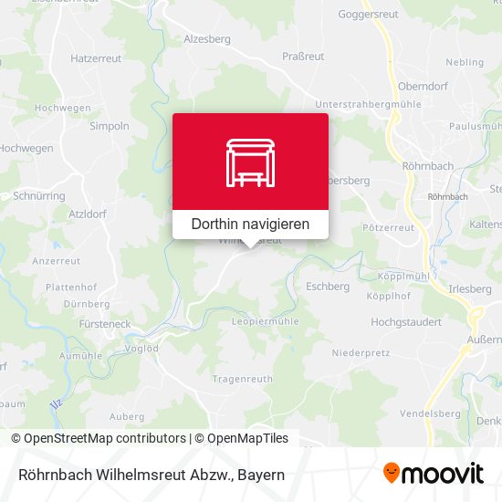 Röhrnbach Wilhelmsreut Abzw. Karte