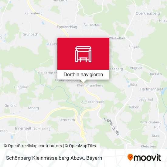 Schönberg Kleinmisselberg Abzw. Karte