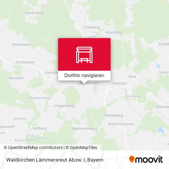 Waldkirchen Lämmersreut Abzw. I Karte