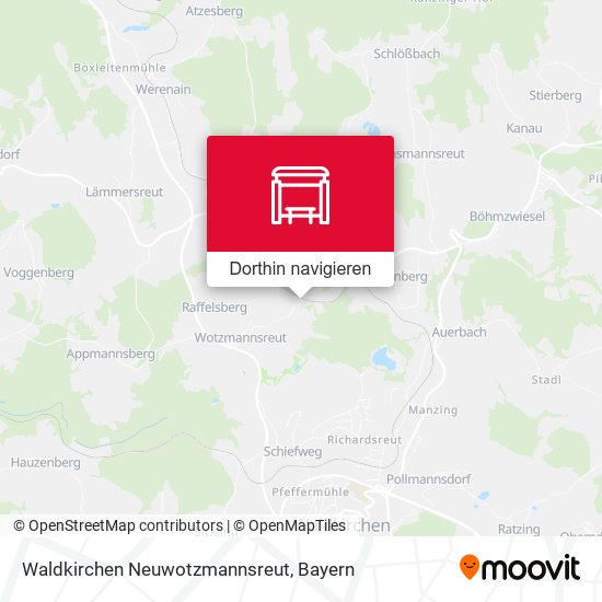 Waldkirchen Neuwotzmannsreut Karte