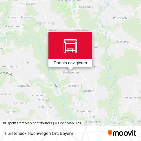 Fürsteneck Hochwegen Ort Karte
