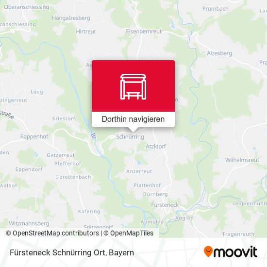 Fürsteneck Schnürring Ort Karte