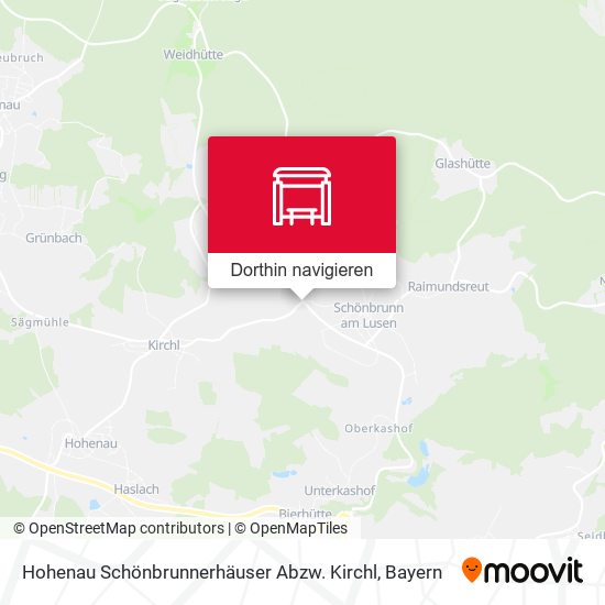 Hohenau Schönbrunnerhäuser Abzw. Kirchl Karte