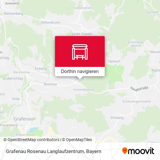 Grafenau Rosenau Langlaufzentrum Karte