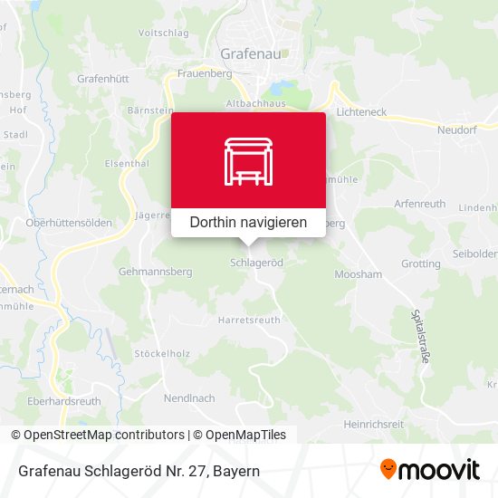 Grafenau Schlageröd Nr. 27 Karte