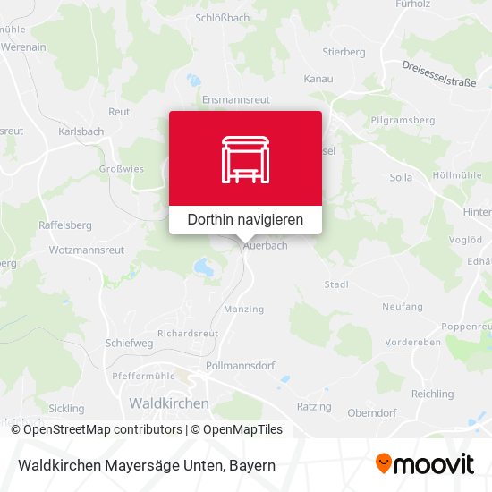 Waldkirchen Mayersäge Unten Karte