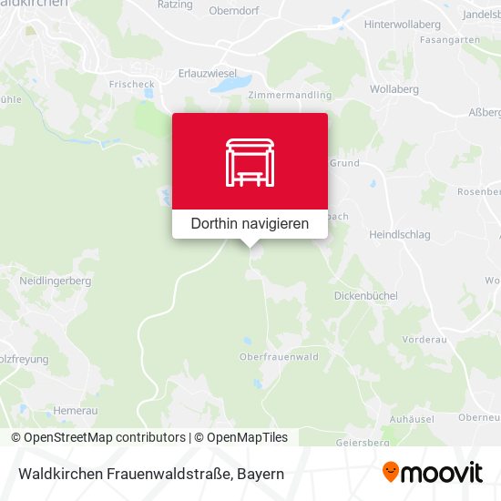 Waldkirchen Frauenwaldstraße Karte