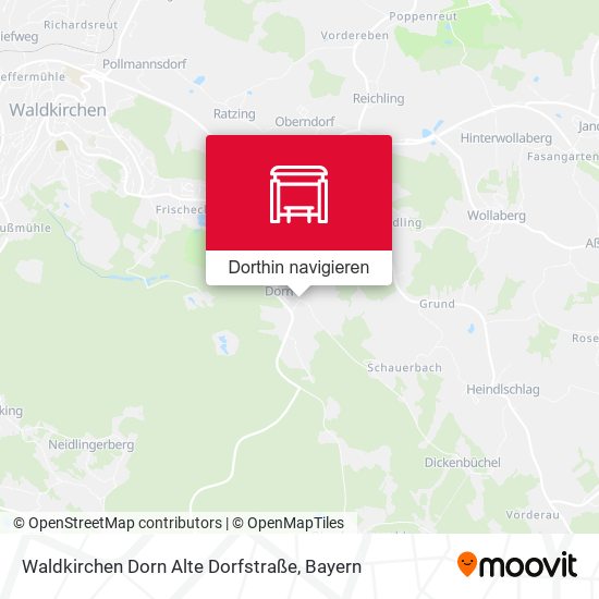 Waldkirchen Dorn Alte Dorfstraße Karte