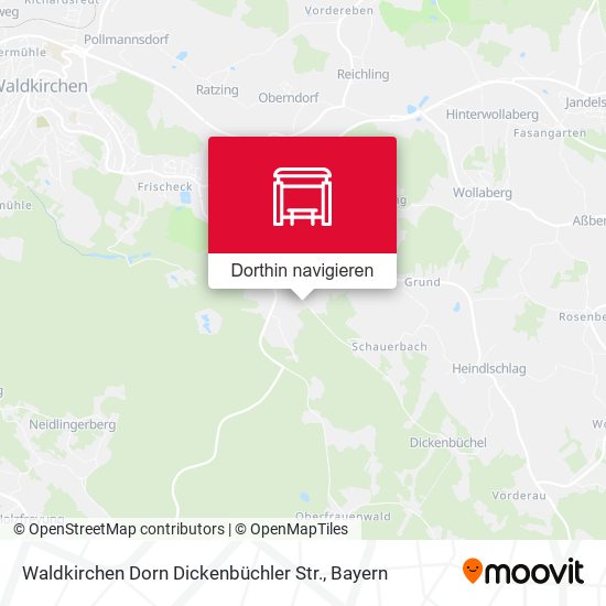 Waldkirchen Dorn Dickenbüchler Str. Karte