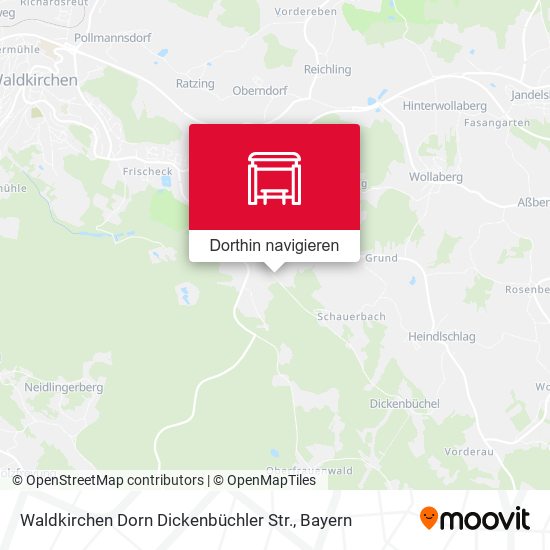 Waldkirchen Dorn Dickenbüchler Str. Karte