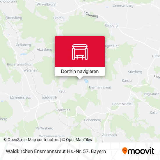 Waldkirchen Ensmannsreut Hs.-Nr. 57 Karte