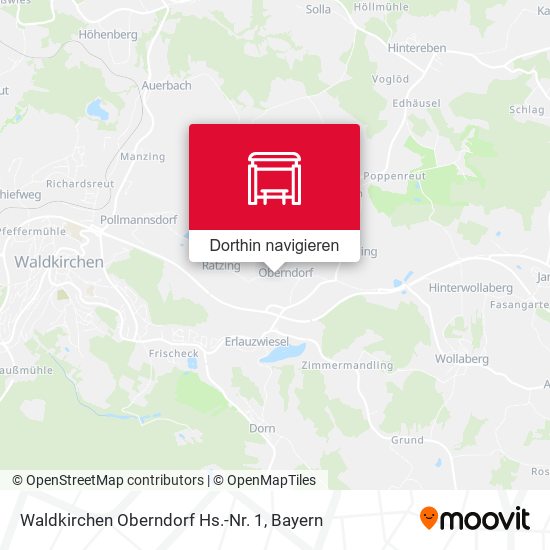 Waldkirchen Oberndorf Hs.-Nr. 1 Karte