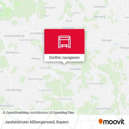 Jandelsbrunn Aßbergerweid Karte